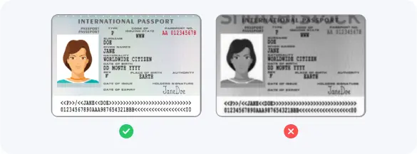 Document color example